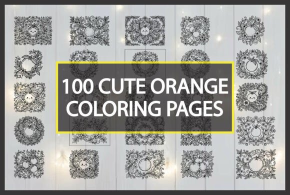 100 Cute Orange Coloring Pages