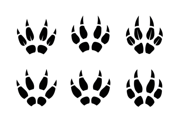 Animal Paw Print Clipart SVG: Graphics and Crafts