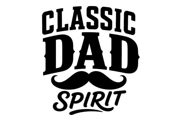 Classic Dad Spirit SVG Design: Graphics for Creative Freebies