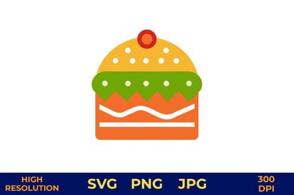 Flat Design Hamburger Icon with Vibrant: Graphics & Freebies