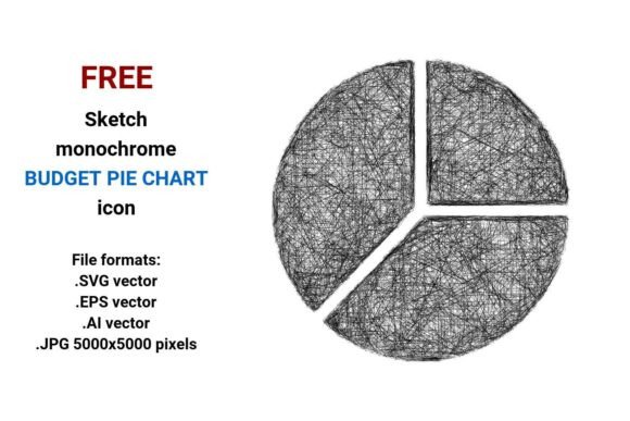 FREE Sketch Budget Pie Chart Icon