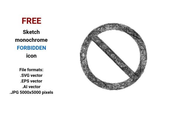 FREE Sketch Forbidden Icon