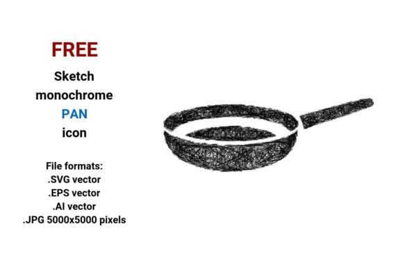 FREE Sketch Pan Icon: Graphics for Freebies
