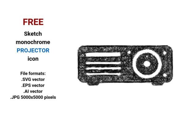 FREE Sketch Projector Icon for Graphics and Freebies