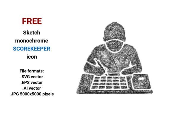 FREE Sketch Scorekeeper Icon Graphics