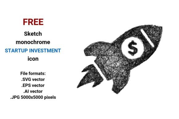 FREE Sketch Startup Investment Icon Graphics
