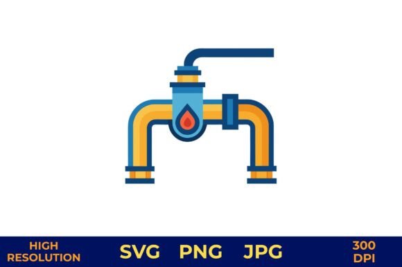 Fuel Pipeline Icon: Graphics & Freebies for Branding