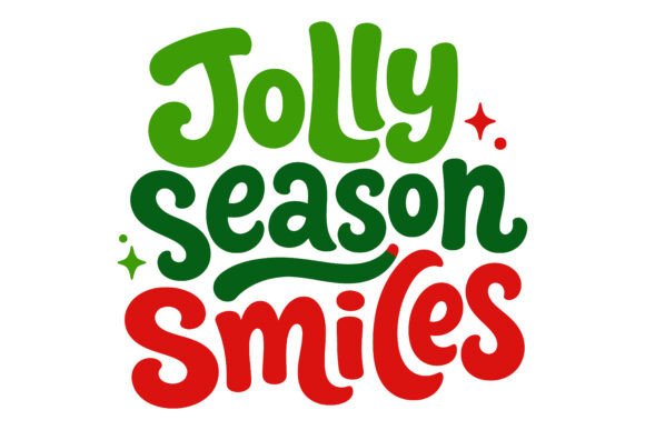 Jolly Season Christmas Leaves SVG