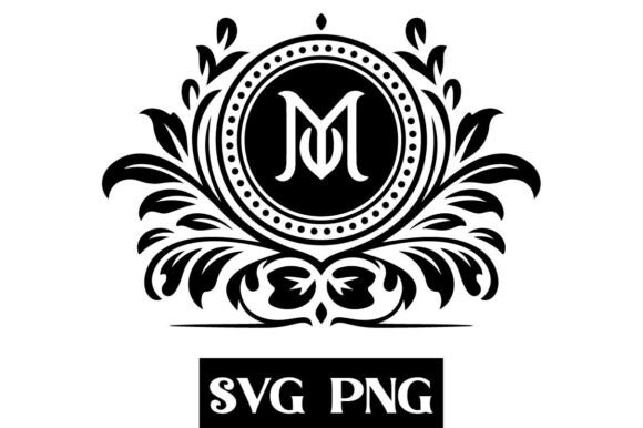 Monogram Letter M SVG: Graphics for Crafts and Content