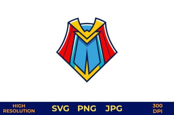 Superhero Cape Vector in Bold Colors: Graphics and Freebies