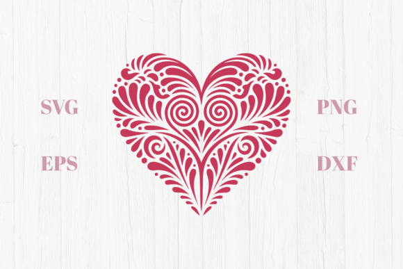 Tribal Geometric Heart SVG for Graphics and Crafts